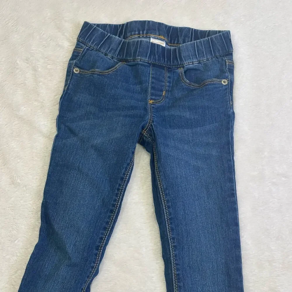 Girl's Gymboree Pull On Jeans sz 5 Elastic Waist Jeans